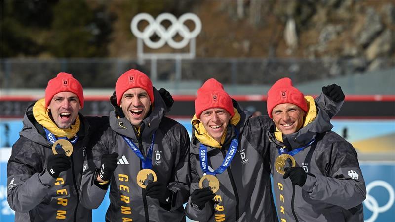 Zu oft nur „nah dran“: Medaillen-Flaute bei Biathleten So sehen Olympiasieger aus.