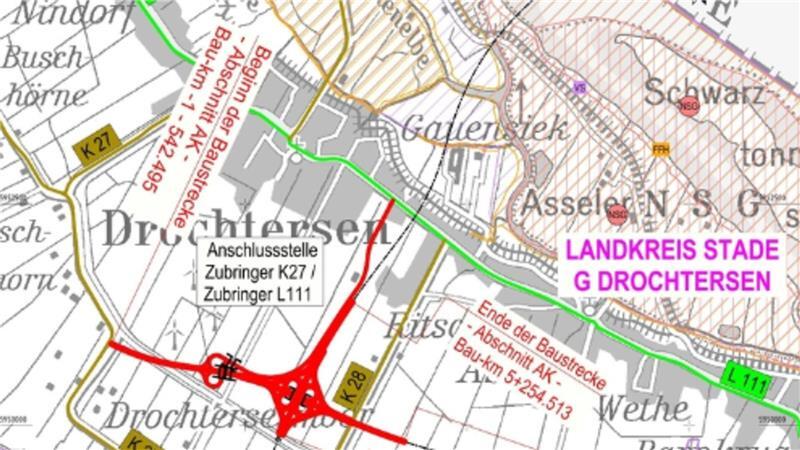 Heftige Kritik an der Bundesregierung: Widerstand gegen A20-Aus formiert sich So sehen die Planungen für das Kehdinger Kreuz aus. Nur wenn die Planungen dafür rechtskräftig sind, darf der Elbtunnel für die A20 gebaut werden.