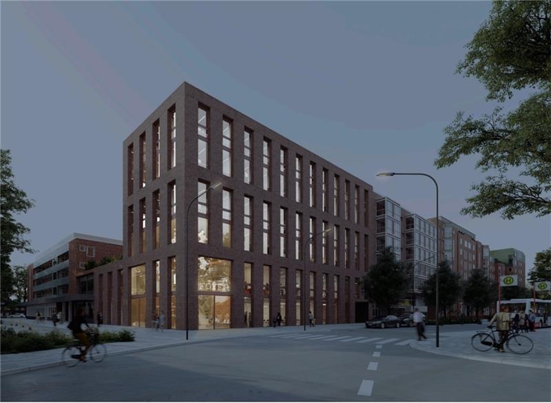 So sieht das neue Verwaltungsgebäude aus. Visualisierung: LAN Paris, MARS Architekten, Sprinkenhof GmbH