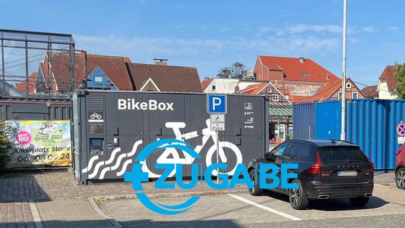 Öde Aussichten: Mitarbeiter des Landkreises sind schwer genervt So sieht der Ankerplatz aus Richtung Kreisverwaltung aus. Das Projekt ist der Versuch, ein maritimes Dorf mit Hilfe von Containern darzustellen.