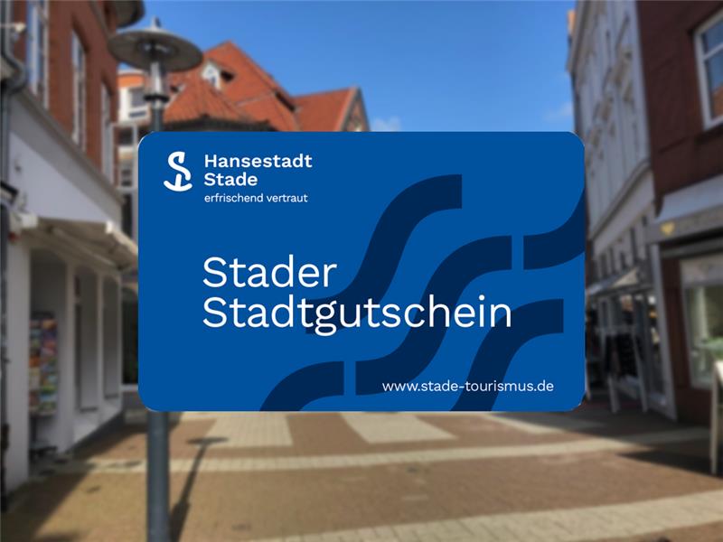 So sieht der Entwurf für den Stader Stadtgutschein aus.