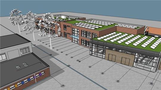So sieht der neue Entwurf für die Grundschule Hollern des Architektencontors Agather Bielenberg Oschkinat aus Hamburg aus.