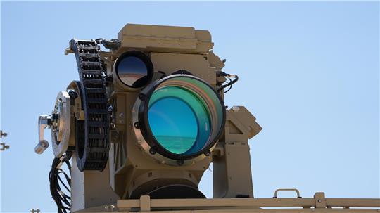 So sieht die Laser-Abwehrwaffe «Iron Beam» (Eiserner Strahl) aus – ein bodengestütztes Laser-Luftabwehrsystem.