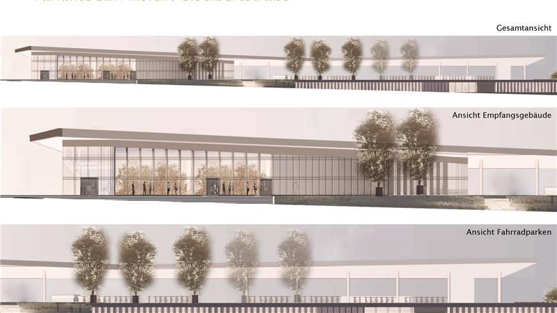 So sieht die favorisierte Variante für einen Neubau des Buxtehuder Bahnhofs aus. (Visualisierung)