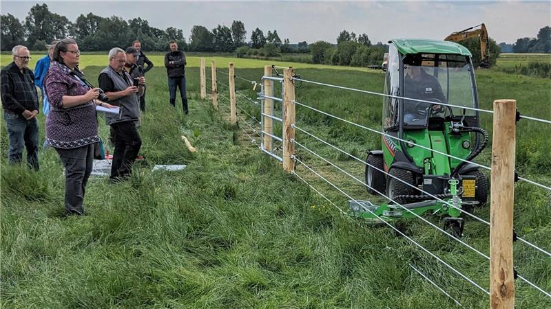 Wolfsriss in Mulsum: So reagieren Pferdehalter in der Region So sieht ein für die Pferdehaltung geeigneter Herdenschutzzaun aus.