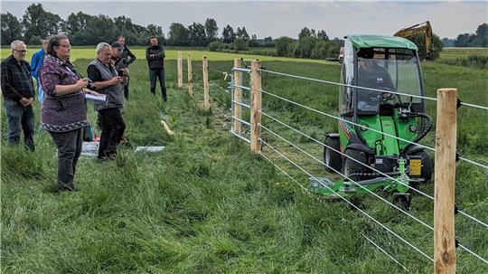 Wolfsriss in Mulsum: So reagieren Pferdehalter in der Region So sieht ein für die Pferdehaltung geeigneter Herdenschutzzaun aus.