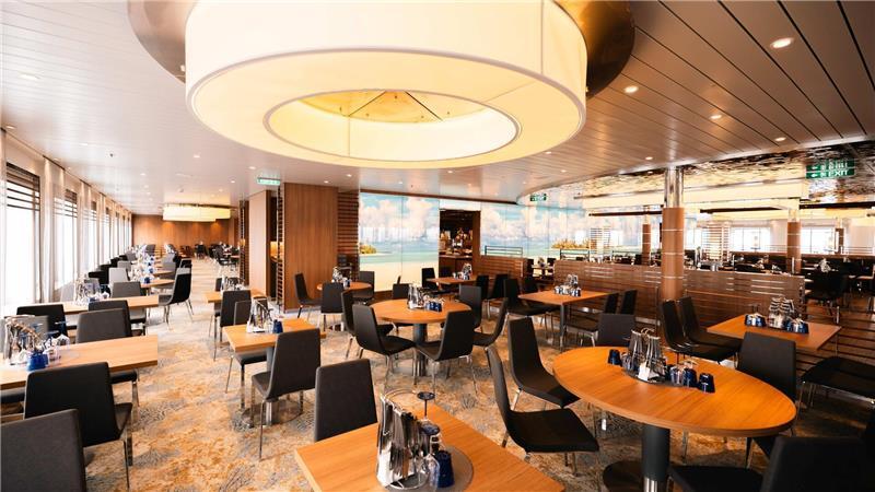 „AIDAdiva“: Was nach der Modernisierung alles neu ist So sieht es von innen aus: Ein neugestaltetes Restaurant.
