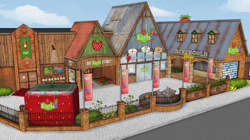 So soll Karls Erlebnis-Dorf in Loxstedt aussehen. Aus dem ehemaligen Famila-Markt wird ein Freizeitpark.