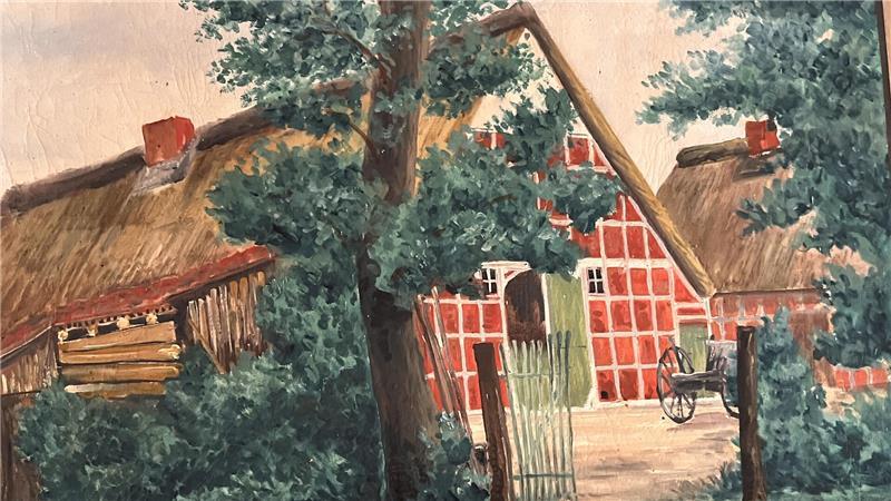 So soll das alte Haus der Familie Schulze ausgesehen haben. 1941 gab es allerdings einen Großbrand auf dem Hof.