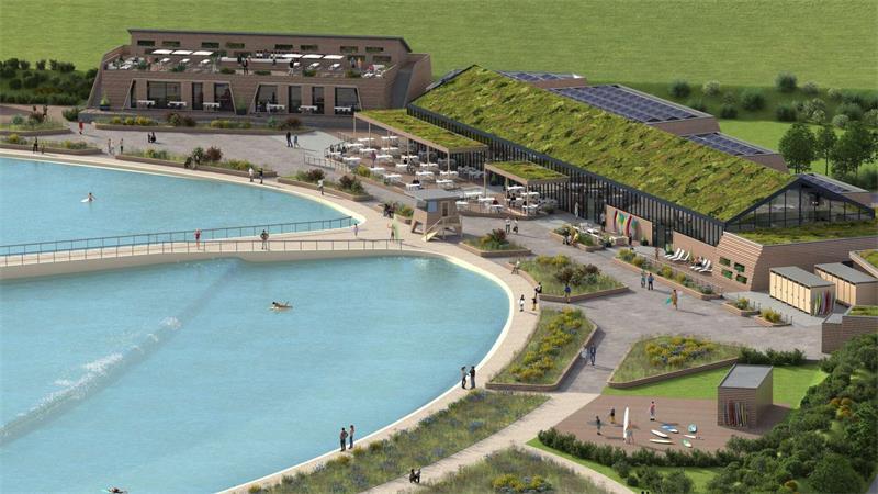 Tristan Jorde: Ein Linker will Stades nächster Bürgermeister werden So soll der Surfpark in Stade aussehen.