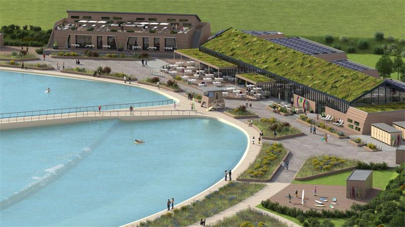 Surfpark: Stade kann die Welle reiten – Das sagen Kritiker und Befürworter So soll der Surfpark in Stade aussehen.