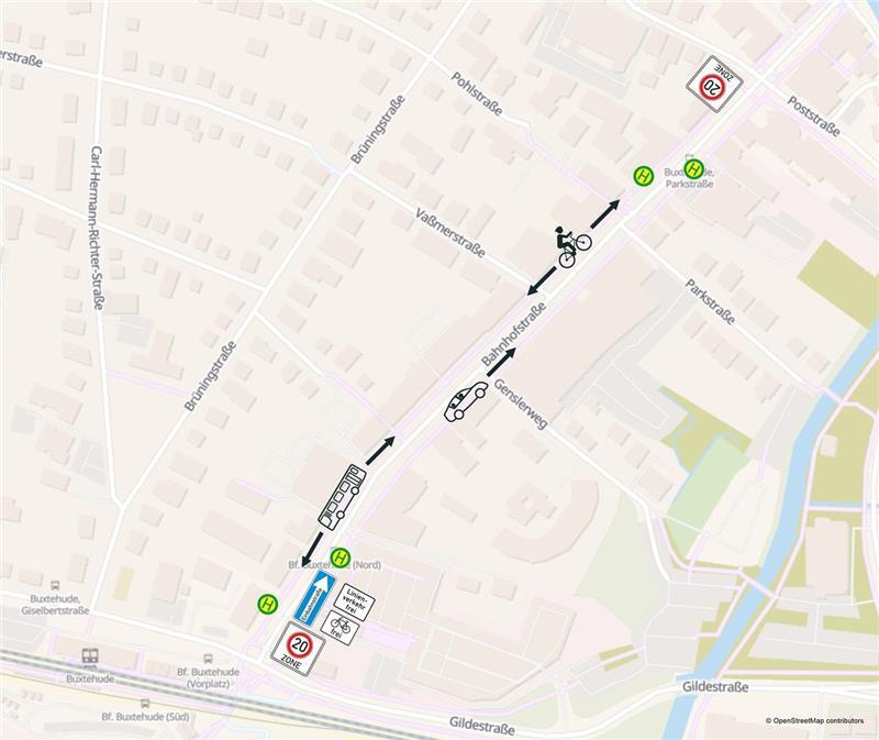 Verkehrsversuch Bahnhofstraße: Die zehn wichtigsten Fragen und Antworten So soll die neue Verkehrsführung in der Bahnhofstraße aussehen.