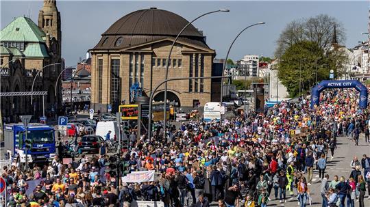 So war es 2024: Marathonstrecke an den Landungsbrücken.