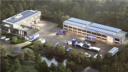 So wie beim Ortsverband Fallingbostel-Walsrode sehen die aktuell bundesweit geplanten 60 Baukasten-THW-Neubauten aus. Buxtehude hofft im August auf einen Planungsstart - für eine individuelle Planung.