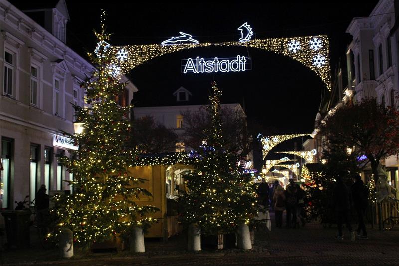 So wie beim Wintermärchen 2019 wird es in diesem Jahr in der Buxtehuder Altstadt nur bedingt aussehen. Foto: Frank
