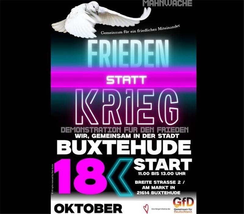 So wird für die Mahnwache von Gemeinsam für Deutschland in den sozialen Medien geworben.