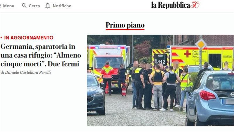 Stade steht nach tödlichen Schüssen international in den Schlagzeilen Sogar internationale Medien wie die Repubblica aus Italien hatten die Nachricht auf ihrer Startseite.
