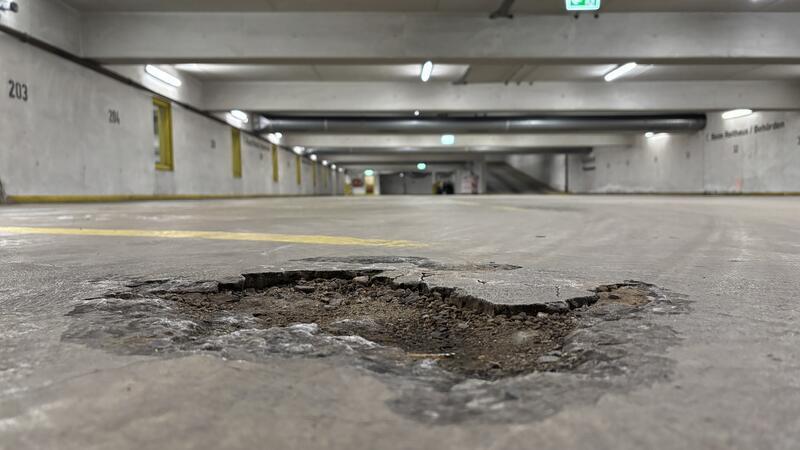 Solche Löcher im Beton gehören bald der Vergangenheit an.