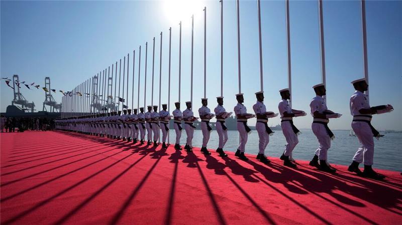 Soldaten bei einem Marine-Manöver in Pakistan.