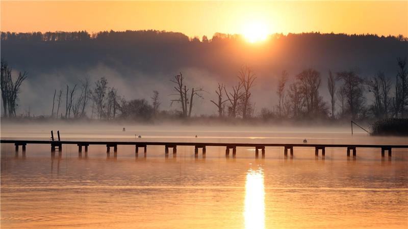 Sonnenaufgang in Bayern