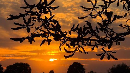 Sonnenuntergang Ende September