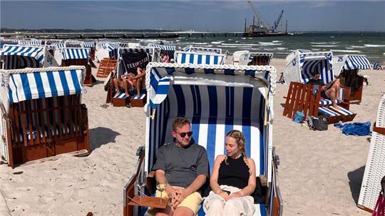 Sonniges Wetter an der Ostsee.