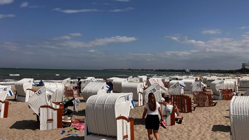 Sonniges Wetter an der Küste lockt Urlauber Sonniges Wetter an der Ostsee.