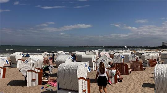 Sonniges Wetter an der Ostsee.