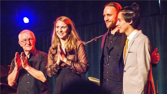 Sophia Oster, Konstantin Herleinsberger, Paul Imm und Rafael Müller.