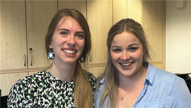 Sophia Schmidt und Indra Wacker vom Bildungswerk Cadenberge-Stade.