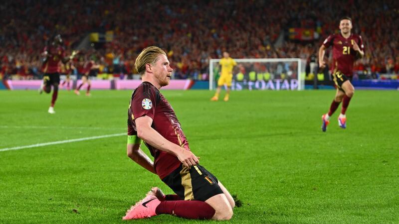Belgien meldet sich mit Sieg gegen Rumänien bei EM zurück Sorgte für den Endstand: Belgiens Kapitän Kevin De Bruyne.
