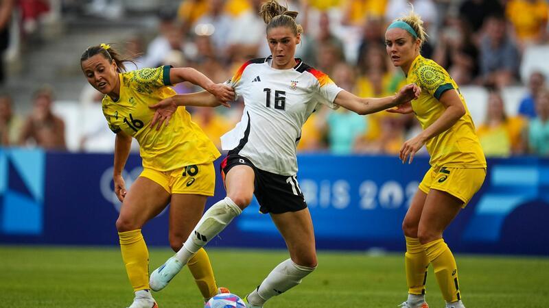 Starker Start: DFB-Frauen mit drei Toren gegen Australien Sorgte für viel Wirbel: Jule Brand.