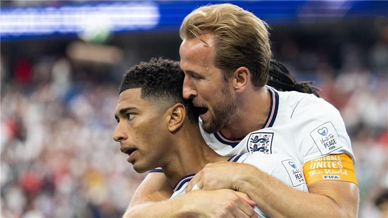 Alleskönner Kane lobt Trainer Tuchel: „Großartige Ansprache“ Sorgten für Highlights: Harry Kane (r.) und Jude Bellingham.