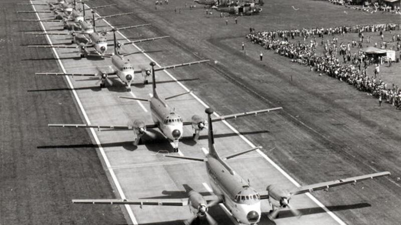 Spektakuläre Bilder vom Flugtag am 12. Juni 1977: Acht Breguets präsentierten sich den Zuschauern am Boden und in der Luft. Foto: MFG 3