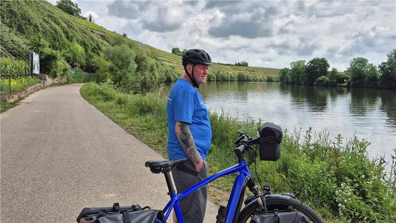 Spenden-Radreise, Tag 15 von 81: Ein herrlicher Abschnitt auf dem Neckartal-Radweg - von Bad Friedrichshall über Neckarsulm, Heilbronn und Lauffen am Neckar bis nach Besigheim.