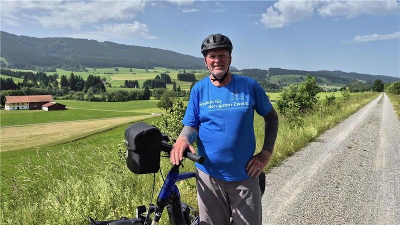 Spenden-Radreise, Tag 27 von 81: Heute ist Trelenberg unterwegs auf dem Allgäu-Radweg von Isny nach Kempten im Allgäu.