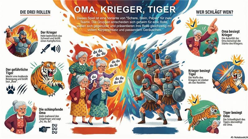 Spiele wie dieses können helfen, mit Freude das Gruppengefühl zu stärken und Spielspaß zu wecken.