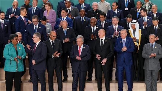 Staats- und Regierungschefs treffen sich auf dem Klimagipfel in Baku.
