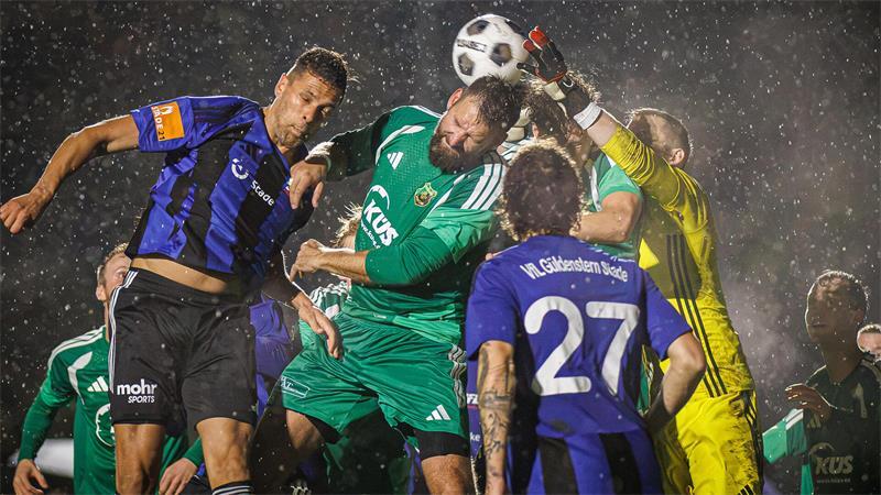 Stade und Heeslingen schenkten sich in dem umkämpften Pokalspiel nichts.
