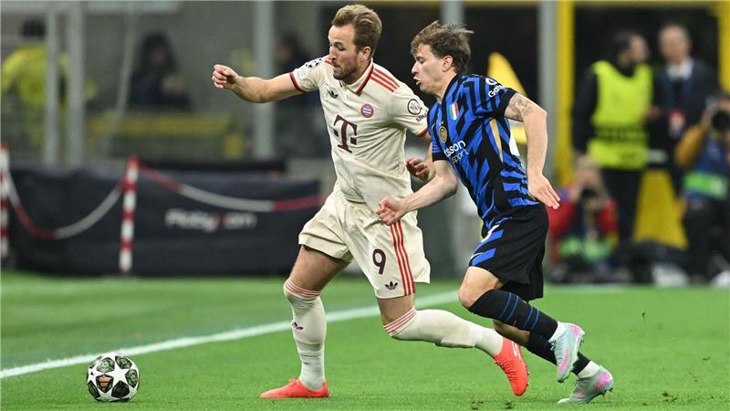 Abgezocktes Inter beendet Bayern-Traum vom „Finale dahoam“ Star-Stürmer Harry Kane (l) tat sich gegen die Mailänder Defensive lange schwer.