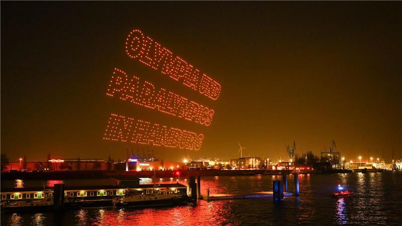 Lichter-Show für Olympia: Hamburgs Senat wirbt um Zustimmung Start der Hamburger Olympia-Kampagne des Senats