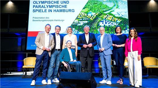 Start zum Hamburgs Bewerbungs-Marathon mit Ziel Olympia
