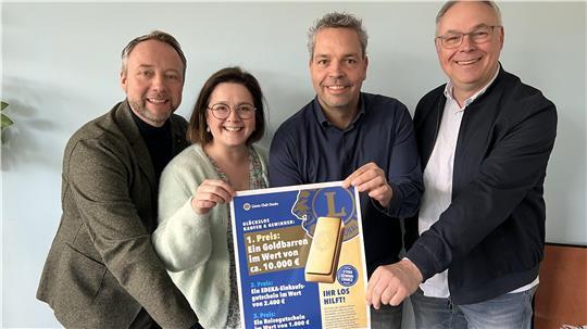 Starten durch zur nächsten Lionscharity in Stade (von links): Jens Schulte-Steffens, Christine Thom-Forde, Friedrich Witt und Markus Lechtenböhmer.
