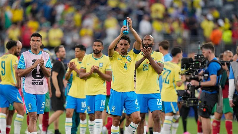 Startete mit einem Remis ins Turnier: Rekordweltmeister Brasilien.