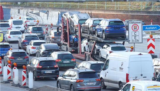 Stau auf der A7 (Archivbild).