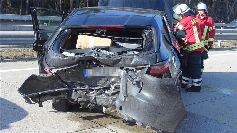 Stau wegen einer Baustelle sorgte auf der A7 am Donnerstag für mehrere Unfälle.