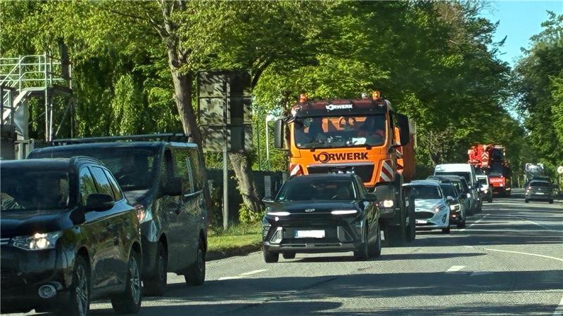 Staus und Stop-and-go in der Stader Innenstadt.