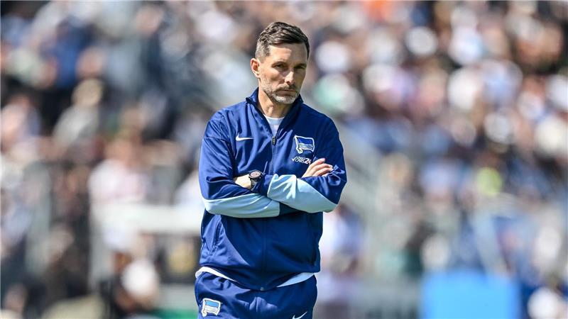 Stefan Leitl bleibt mit der Hertha zum fünften Mal ungeschlagen.