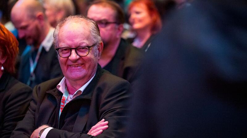 Stefan Paul bei der Verleihung des Hofer Filmpreises.