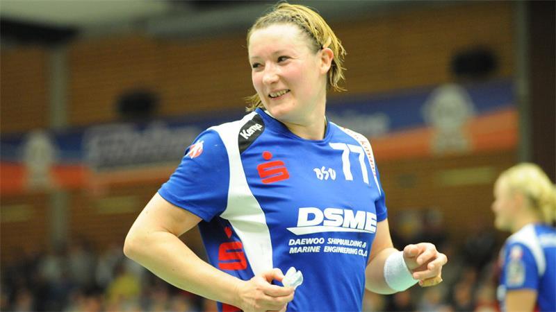 Stefanie Melbeck kam nach zwei Jahren Pause zurück - und erzielte entscheidende Tore beim Pokalsieg gegen Oldenburg.